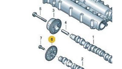 Roata Dintata Ax Cu Came Audi A1, A3; Seat Alhambra, Altea, Altea Xl, Cordoba, Ibiza Iv, Ibiza Iv St, Leon, Toledo Iv; Skoda Fabia Ii, Octavia Ii, Rapid, Roomster, Superb Ii, Yeti 1.4-1.6lpg 02.02-