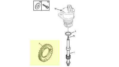 Pinion Tahograf Peugeot 264332