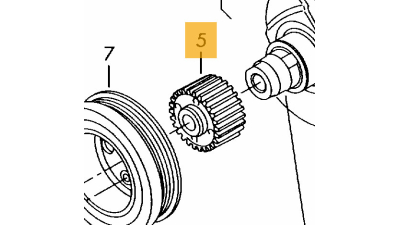 Pinion arbore cotit Skoda 1.4 BNV BNM BMS vibrochen