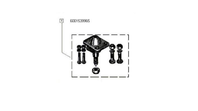 Pivot brat superior Dacia 1300 1310 1410 1304 berlina break si papuc Cu Colectie Asamblare, rotula suspensie stg/dr. 6001539965,  piesa originala OE