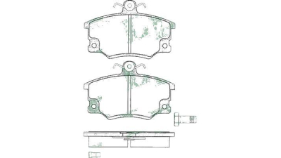 Placute frana Alfa Romeo 146 155 Fiat Uno Tipo 60810239 LPR
