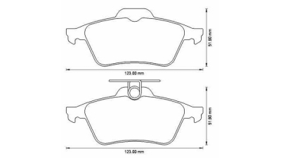 Placute frana spate SRLine Ford Focus C-Max 2003-2007; Transit/Tourneo Connect 2002-; Nissan Primera 2001-; Opel Signum; Renault Laguna 2, Espace 4, Megane 2, VelSatis, SAAB 9-3, Volvo C30 2006-2013;   