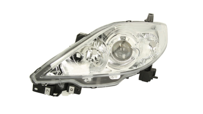 Far Mazda 5 (CR19) 04.2005-09.2007 TYC stanga fata, tip bec H7+HB3, reglaj electric, culoare argintiu