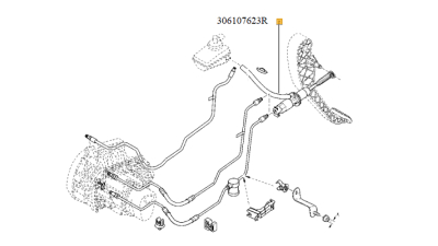 Pompa Ambreiaj Dacia Logan 06.2012- Sandero 06.2012- Duster 2010-2018 motorizare 1.5dci, 306107623R,  piesa originala OE
