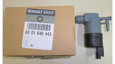 Pompa Spalator Parbriz DACIA DOKKER, LOGAN 2004-2012, Sandero, Lodgy, Duster, Renault Megane 2, Trafic, Toyota Aygo, Peugeot 107 307 Expert CITROEN BERLINGO, C1, C3 PLURIEL, C4, C4 I, C5 I, C5 II, EVASION, JUMPY; electropompa mono, 6001549443,  piesa orig