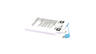 Powerbank Grab'N'Go 2600 mAh, acumulator extern 95x60x7mm, cu microUSB si adaptor pentru Iphone 5 si 6 - Grab Go Powerbank