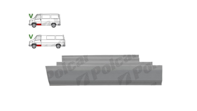 Prag Citroen C25 (280/290) 11.1981-05.1994 Fiat Ducato (280/290) 11.1981-05.1994 Peugeot J5 (280) 11.1981- 05.1994 Usa Fata Stanga lungime 720mm, sub usa fata , model mare, prag din metal