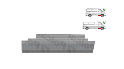 Prag Citroen C25 (280/290) 11.1981-05.1994 Fiat Ducato (280/290) 11.1981-05.1994 Peugeot J5 (280) 11.1981- 05.1994 Usa Fata Dreapta lungime 720mm, sub usa fata , model mare, prag din metal