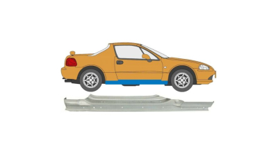 Prag Honda Civic CRX (Eh6/Eg2) 06.1992-12.1998 Dreapta , prag din metal