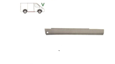 Prag Mercedes Vito, Clasa V (W638) 02.1996-01.2003 Dreapta , lungime 1505 mm sub usa culisanta, prag din metal