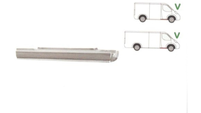 Prag Mercedes Vito, Viano (W639) 01.2003-2014 partea Dreapta sub usa fata lungime 1190 mm, prag din metal