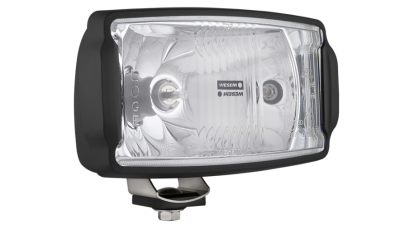 Proiector auto Wesem 12/24V cu bec H3 si pozitie 4W, dimensiuni 220x123x120 mm , carcasa neagra, geam clar , cu lumina de drum , 1 buc.