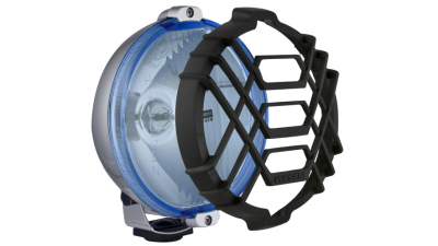 Proiector auto Wesem 12/24V bec H3, 152x81mm rotund, sticla albastra si carcasa cromata, cu lumina de drum , 1 buc.