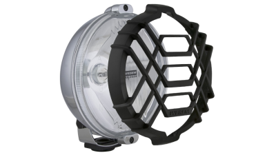 Proiector auto Wesem 12/24V bec H3, 152x81mm rotund, sticla alba si carcasa cromata, cu lumina de drum , 1 buc.