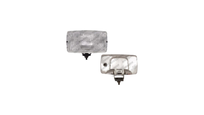 Proiector auto Wesem 12/24V rectangular bec H3 partea stanga/dreapta 235x132x137mm sticla alba carcasa cromata, cu lumina de ceata , 1 buc