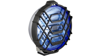 Proiector auto Wesem 12V bec H3 , 183x97mm rotund sticla albastra carcasa cromata, cu lumina de drum , 1 buc.