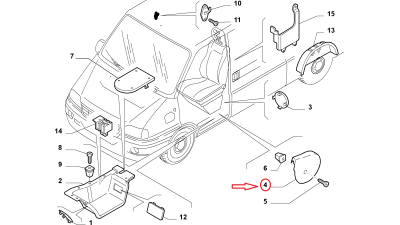Protectie Maneta Frana Fiat 735378554