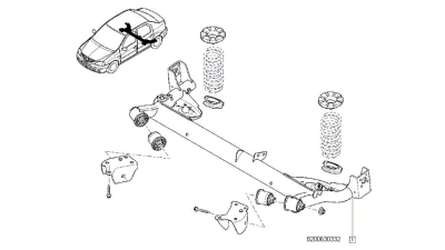Punte Spate Dacia Logan 2004-2012 model Sedan/Berlina, osie spate, 555118016R,  piesa originala OE