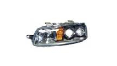 Far Fiat Punto 2 07.1999-07.2003 TYC partea Dreapta tip bec H1+H1+H3 electric/manual reflector negru