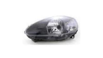 Far Fiat Punto Grande (199) 11.2008 -02.2012 TYC partea Dreapta, cu rama gri, tip bec H4, reglaj electric