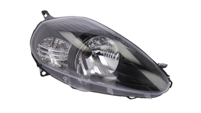 Far Fiat Punto Grande (199) Abarth 11.2008-02.2012 Depo partea Stanga , cu rama neagra, tip bec H4, reglaj electric 