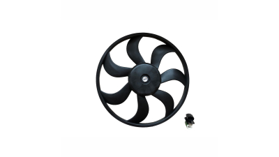 GMV radiator electroventilator Nissan Qashqai (J11), 11.2013-, X-Trail, 2014-, Renault Kadjar 11.2013-, Motorizare 1,5 Dci 84kw; 1,6 Dci 96kw Diesel, dimensiune 480mm, 2+2 pini, cu rezistenta, fara carcasa