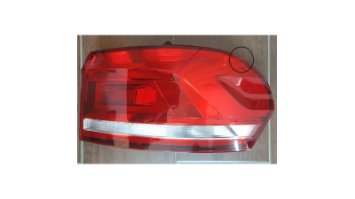 Stop, lampa spate VW TOURAN (5T), 05.2015-, DEPO, partea dreapta, exterior;tip bec P21W+PY21W; fara soclu bec; CRAPAT/VEZI POZA