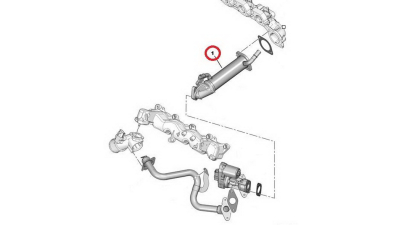 Racitor Egr Ford Transit 2.2d 04.06-08.14 ; Citroen Jumper; Fiat Ducato 2006-; Transit Tourneo; Peugeot Boxer 2006- Motor 2.2d