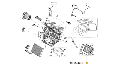 Radiator Incalzire Habitaclu 1.2 1.5dci 1.6 Dacia Dokker 2012-; Lodgy 2012-;