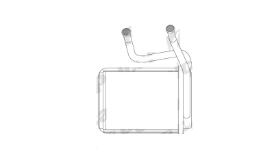 Radiator Incalzire SSangYong Musso, 10.1995-12.2005, motor 2.3, 3.2 V6, benzina, 2.3 D; 2.9 D/TD, diesel, aluminiu brazat/aluminiu, 180x142x42 mm, 
