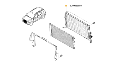 Radiator Racire Dacia Duster 2010-2018 Motorizare 1.5dci 85/107CP EURO 5, radiator apa 628x358x16mm OE original 8200880550