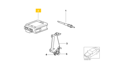 Releu bujii incandescente BMW Seria 1 (E87), Seria 3 (E46), Seria 5 (E60, E61), X3 (E83), 2.0, Original, 12217801200
