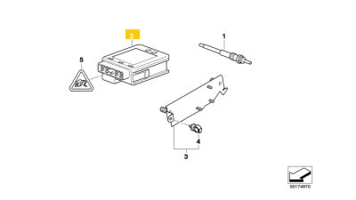 Releu bujii BMW Seria 3 (E90, E91, E92, E93), Seria 5 (G07, F10, F11), X5 (E70), X6 (E71, E72), 3.0, Original, 12218591724