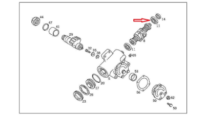 Rulment Caseta Mercedes A0109811105
