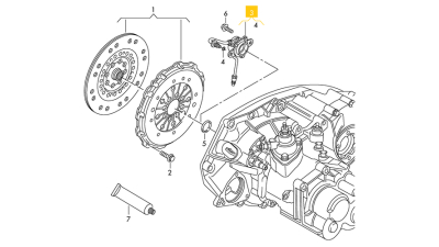 Rulment Presiune Ambreiaj Hidraulic Audi A1, A3, Q3, Tt; Ford Galaxy; Seat Alhambra, Altea, Altea Xl, Ateca, Cordoba, Ibiza Iii, Ibiza Iv, Ibiza Iv St, Leon, Leon Sc, Leon St 1.4-3.2 03.95-