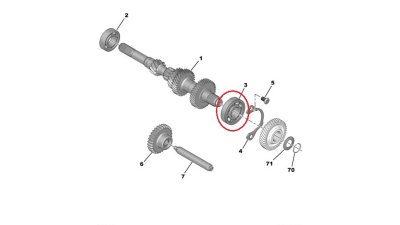 Rulment Spate Arbore Primar Peugeot 237317