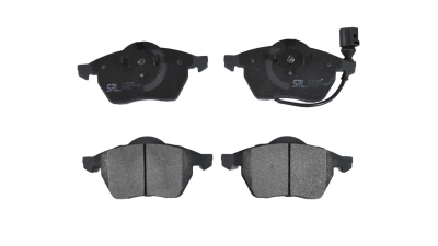Placute frana  punte fata SRLine Polonia S70-0201 Octavia 1 1996-2010; Audi A3 1996-2003; Seat Leon 1M1 1999-2006; Toledo 2; VW Bora, Golf 4,New beetle 1998- cu senzor de uzura