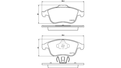 Placute frana fata Renault Grand Scénic 3 (Jz0/1), 02.2009-, marca SRLine S70-0285