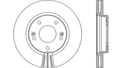 Set discuri frana fata Hyundai Santa Fé 1 (Sm), 11.2000-03.2006, marca SRLine S71-0329