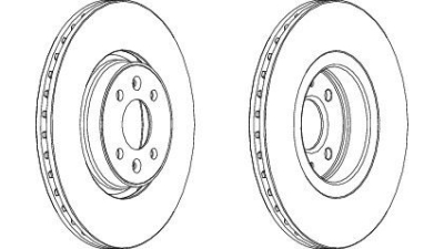 Set discuri frana fata Renault Grand Scénic 2 (Jm0/1), 04.2004-, marca SRLine S71-0374