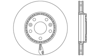 Set discuri frana fata Renault Grand Scénic 3 (Jz0/1), 02.2009-, marca SRLine S71-0540