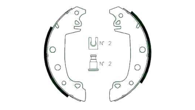 Saboti frana Dacia Break, Nova Supernova, Peugeot 305, Renault R18 R5, LPR Italia 7701202922 LPR02850