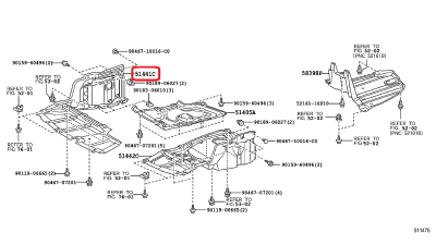 Scut Motor Dreapta Toyota 5140805061