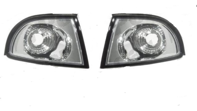 Set Lampa semnalizare fata Audi A4 Sedan/Combi 1994-1998 BestAutoVest Stanga+Dreapta , transparent-silver, lampi tip Valeo, 