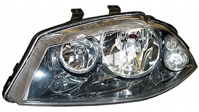 Far Seat Ibiza/Cordoba (6L) 05.2006-04.2008 VALEO partea Stanga, tip bec H3+H7 fara motoras, culoare rama gri, fara capac spate becuri
