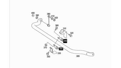 Semi Bucsa Bara Stabilizatoare Mercedes Gl (X164), M (W164) 3.0d-6.2 02.05-12.12