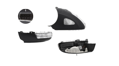 Semnalizare oglinda Skoda Yeti (5l), 09.2009-09.2013, partea Stanga, cu lumina in USA inferioara; LED; Omologare: ECE, OEM/OES