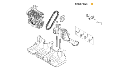 Senzor Presiune Ulei Dacia Logan Sandero Motor 1.6/1.5dci Renault Clio 1 2 Kangoo Megane 2 Twingo 2, Sonda Ulei
