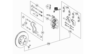 Senzor Uzura Frana Mercedes A9065401517