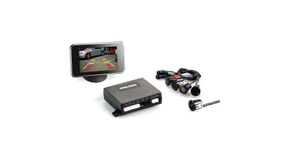 Senzori parcare spate SteelMate cu camera video 4 senzori + camera in bara + display TFT